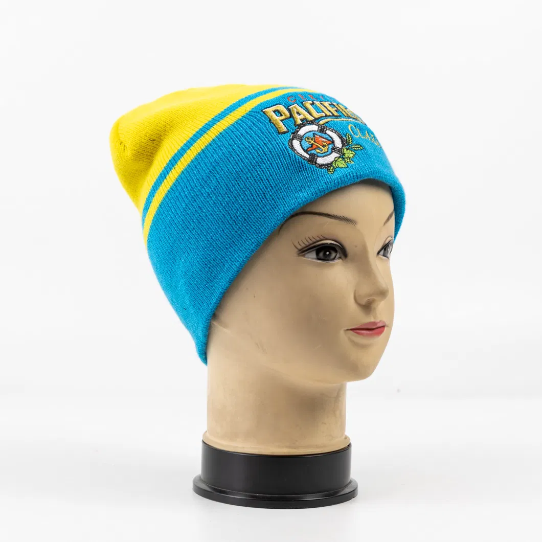Fashion Printed Customized Colorful Beanie Hat Cap