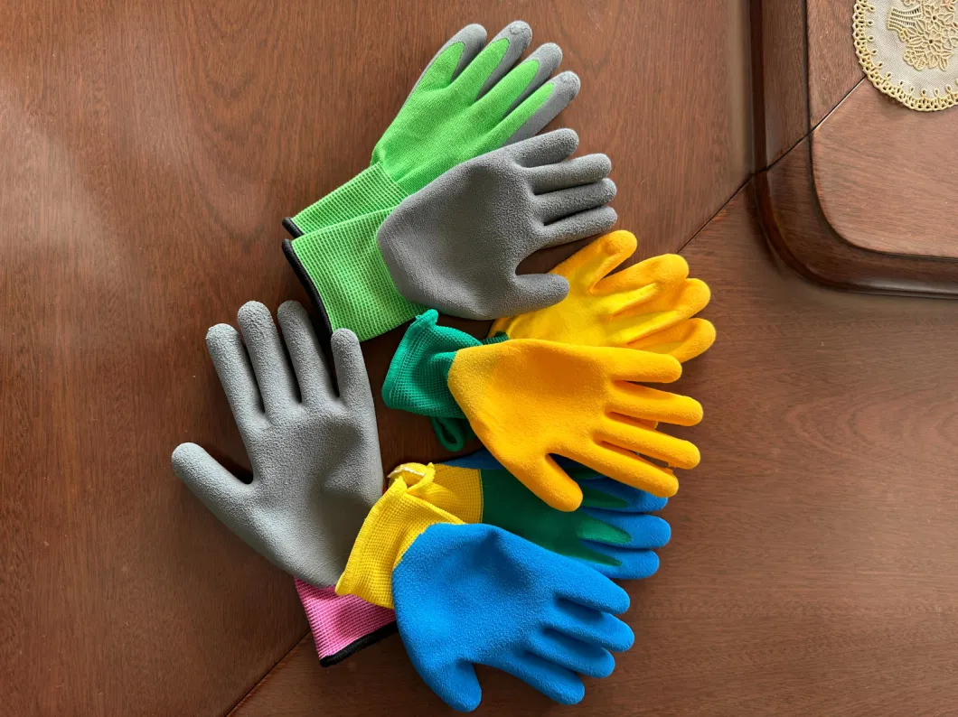 Breathable and Elastic Children&prime;s Safety Gloves for Gardening