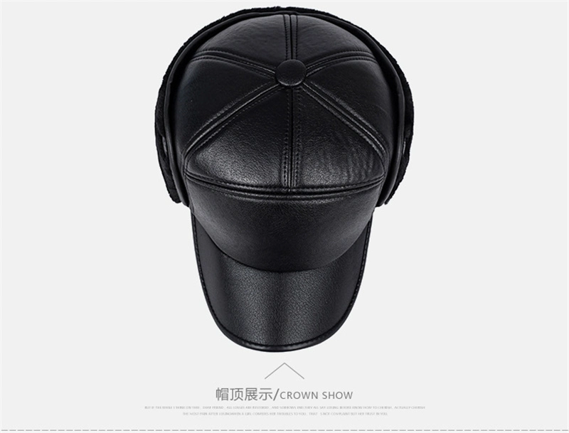 Winter Warm Man Outdoor Thicken Trend Bomber Ear Cover Face Protect Windproof Snow Fur Hat Cap