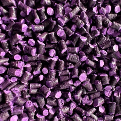 Wholesale of High Concentration Migration Resistant Deep Purple Plastic Color Masterbatches for Process Production