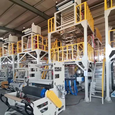 High Speed PE Mono Layer HDPE LDPE Film Blowing Machine