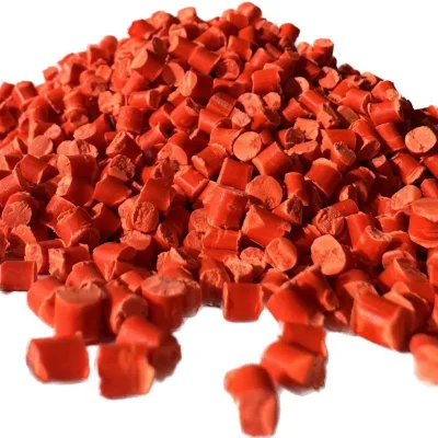 High Concentration Toys/Films/Pipes/Household Appliances/Textile Fluorescent Orange Masterbatch Plastic Resin Particles