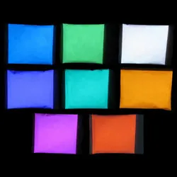  Multicolor Wholesale Glow in Dark Powder Pigment Luminous Powder Colors for Decoration