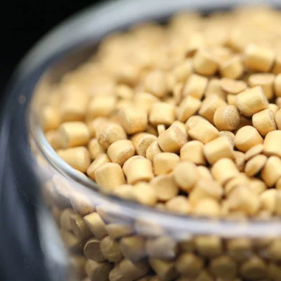 High Concentration LDPE/HDPE/PP/EVA Applications Gold Color Masterbatch for Plastic Film Poly Bag Household Items