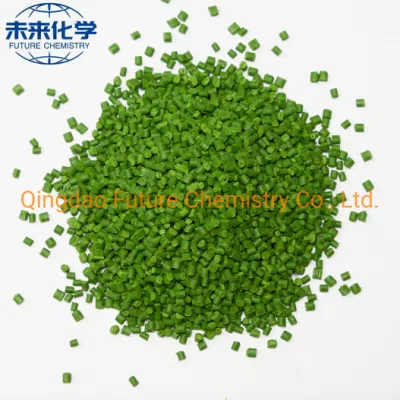  Light Green PP, PE, ABS, HDPE, Nylon Pigment Granule Plastic Masterbatch