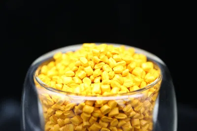 Poly Pellets PP PE HDPE PVC Raw Material Color Golden Masterbatch