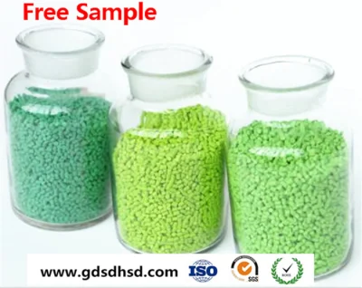 Green Color Masterbatch with Black Carbon Calcium Carbonate