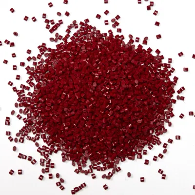 Deep Red ASA Granule Plastic Masterbatch for PVC Resin Roof Tile