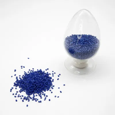  Plastic Granule ABS, LDPE, HDPE, GPPS, PP EVA Blue Uviofast Masterbatch