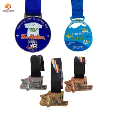Custom Chirstian United States Military Award Rosary Center Police 5K Plastic Soccer Football Weightlifting War Medals