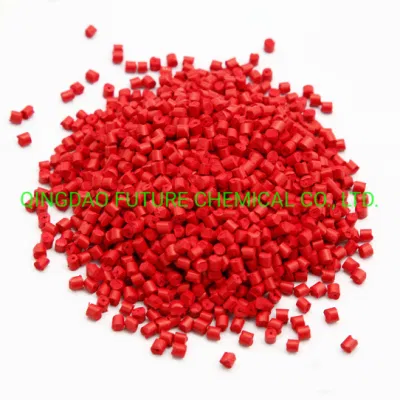 Red PP, PE, ABS, HDPE, Nylon Pigment Granule Plastic Masterbatch