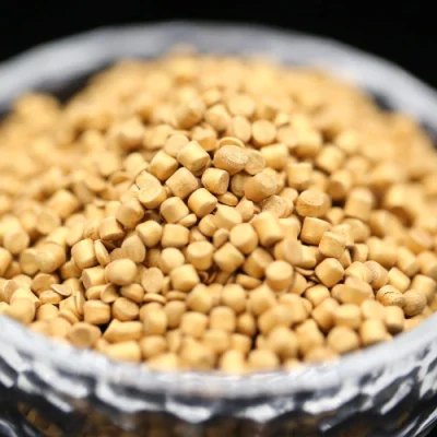 High Concentration LDPE/HDPE/PP/EVA Applications Gold Color Masterbatch for Plastic Film Poly Bag Household Items