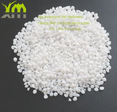  Filler Masterbatch Baso4 Masterbatch PE/PP/HDPE Carrier Masterbatch for Injection Plastic Use