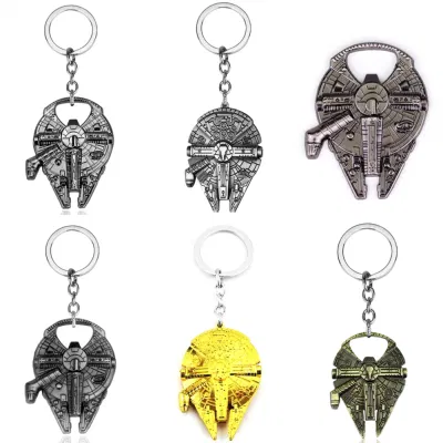  Metal Star War Popular Design Million Falcon Promotion Gift Custom Low Minimum China Factory Dierct Sale Keychain