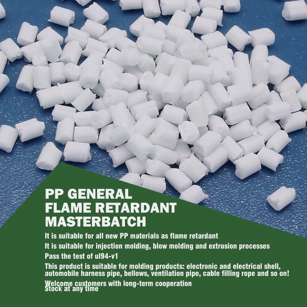 High Temperature Resistant PP Masterbatch Pigment Flame Retardant Masterbatch for Injection Blow Molding