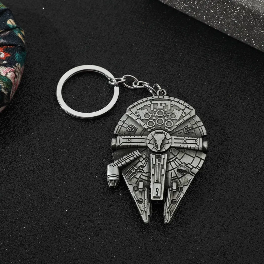 Metal Star War Popular Design Million Falcon Promotion Gift Custom Low Minimum China Factory Dierct Sale Keychain