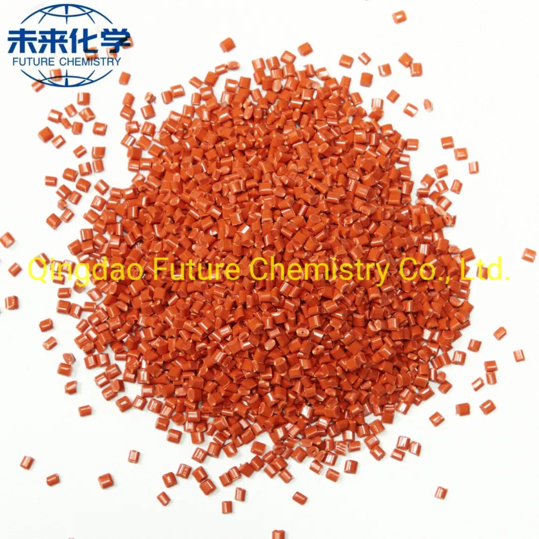 ASA Orange Granule Plastic Masterbatch for Resin PVC Tile with Extrusion Machine