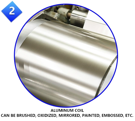 High Quality Prepainted Aluminum Coil 1100 1050 1080 3003 8011 H14 48 Mirror Aluminum Coil Aluminum Steel Coil