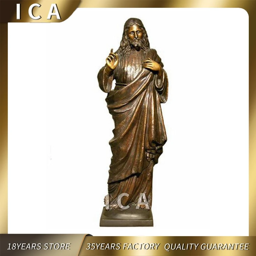 Life Size Famous Religious Statue Bronze Jesus Sculpture for Sale