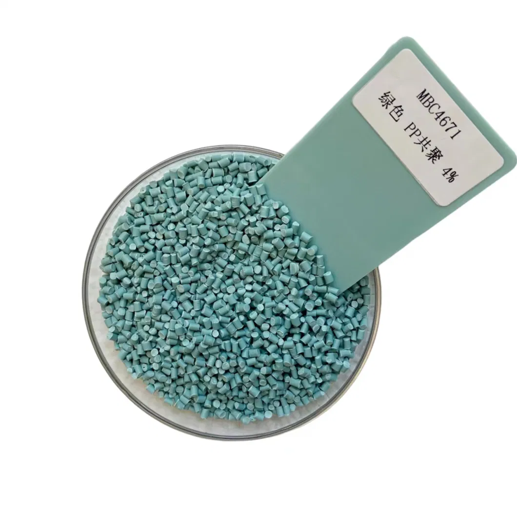 Color Masterbatch Granules From Recycled Green Pet for Cost-Effective Molding