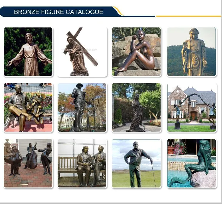Custom Metal Figure Statue Life Size Casting Bronze Sitting Man on Bench Sculpture
