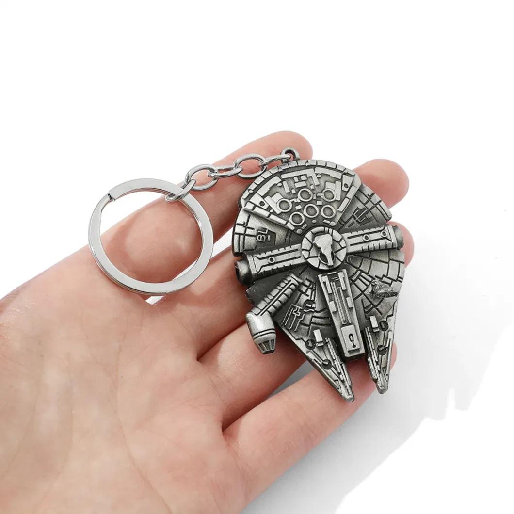 Metal Star War Popular Design Million Falcon Promotion Gift Custom Low Minimum China Factory Dierct Sale Keychain