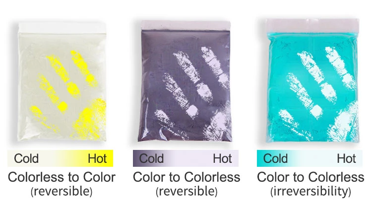 Thermochromic Pigments Temperature Colours Can Be Cold or Heat Activated