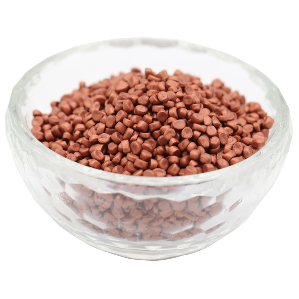 High Concentration PE PP EVA Pet Brownish Red Masterbatch for Plastic Film