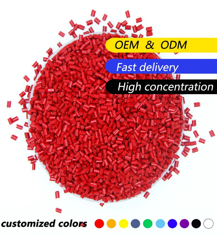 Red Color Plastic Masterbatch Good Quality Colored Thermochromic Masterbatch in Plastic Form Manufacturer