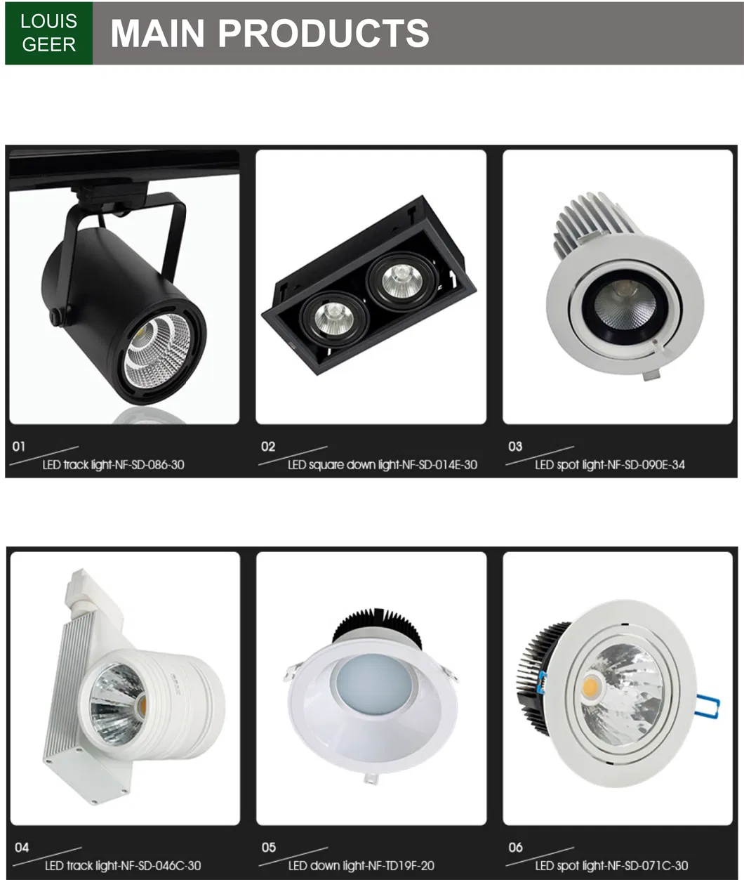 New Design 15W 20W LED Track Light with 5 Years Warranty