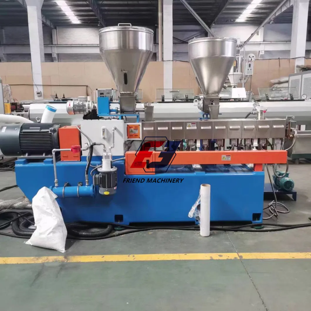 PLA Graphene Modified Plastic Pellet Making Machine Parallel Twin Screw Extruder Granulating Line