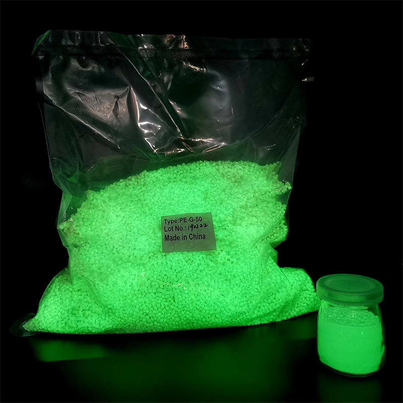 Glow Dark Powder Yellow Blue Green Masterbatch for Plastic Injection Fiber