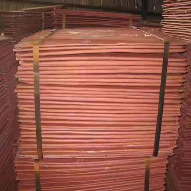 Manufacturer Supply Electrolytic Copper Cathode Copper Sheet Plate Purity 99.99%