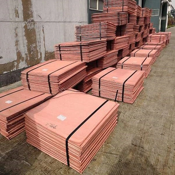 Manufacturer Supply Electrolytic Copper Cathode Copper Sheet Plate Purity 99.99%