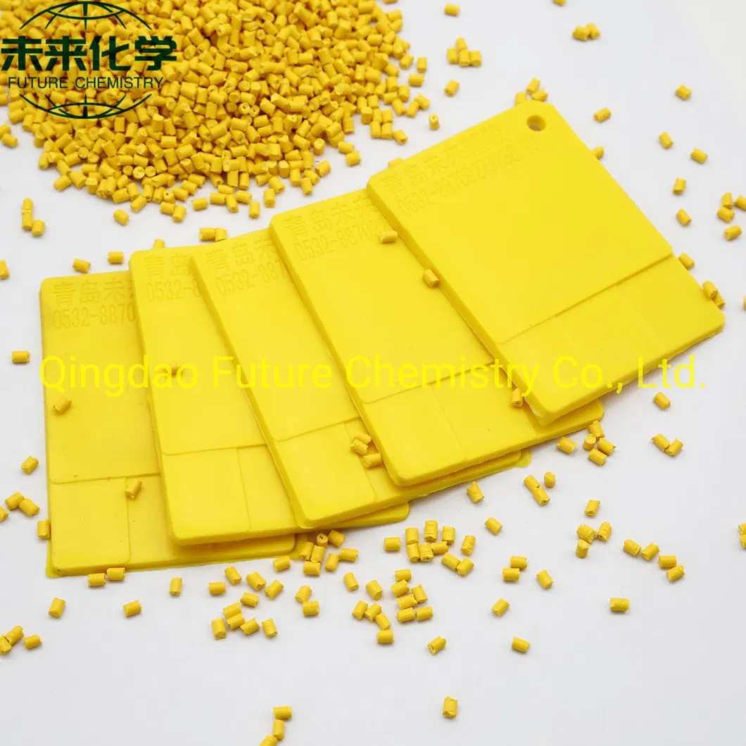 Green PP, PE, ABS, HDPE, Nylon Color Granule Plastic Masterbatch