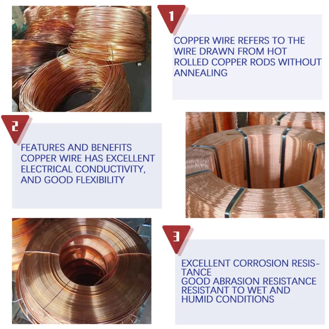 0.20-12.00mm or as Required 99.99% Pure Copper Enamelled Wire or Bare Pure Copper Wire Sale From Factory