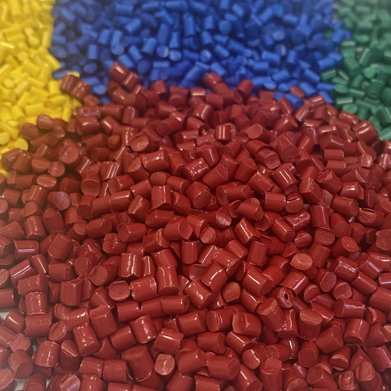 Flame Retardant Red Polypropylene Plastic Masterbatch Pellets UL Certified