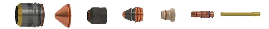 Original Replaces Plasma Cutting Tellurium Copper Torch Main Body 228716 for Powermax105 Plasma Torch