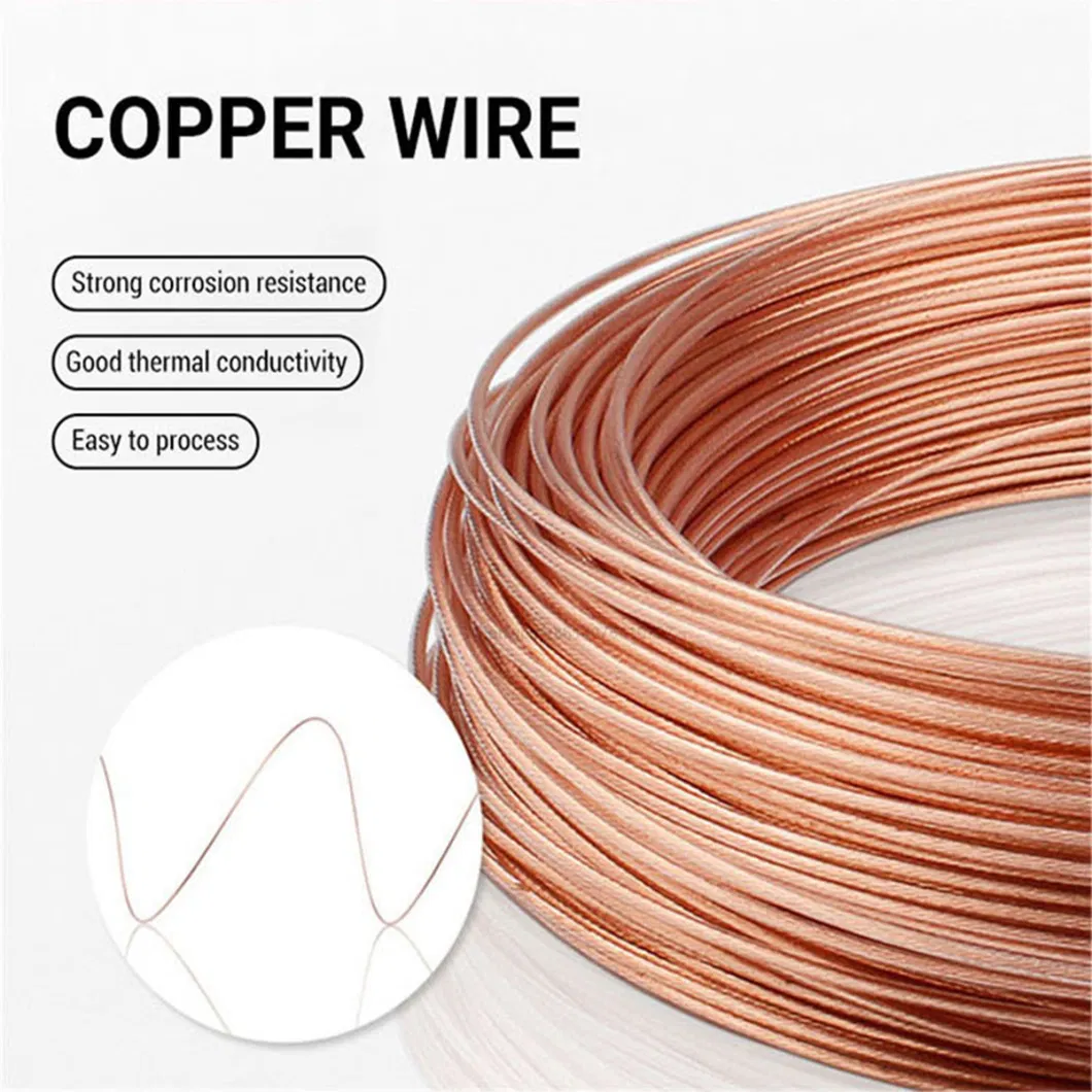 0.20-12.00mm or as Required 99.99% Pure Copper Enamelled Wire or Bare Pure Copper Wire Sale From Factory