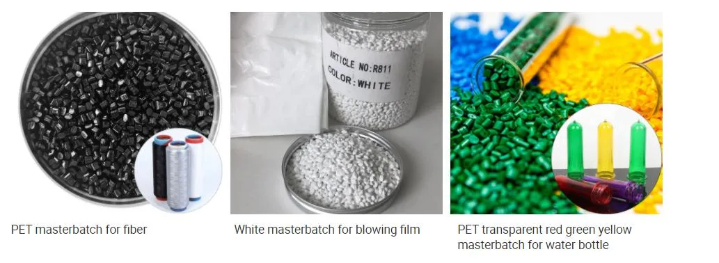 Yellow ASA/ABS/PE/PS/PA/PC High Quality Plastic Pigment Granule Masterbatch for Extruded
