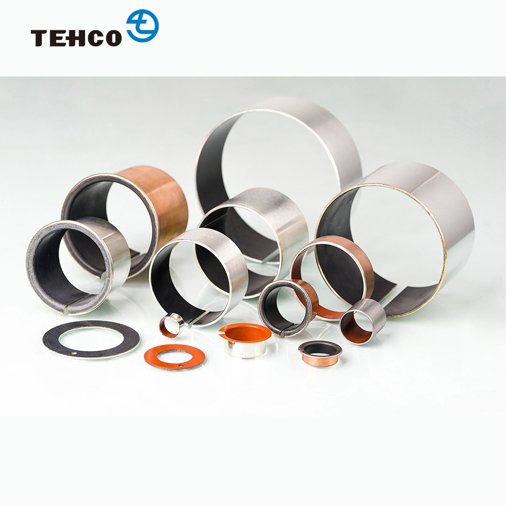 TCB100 Customer Size Self-Lubricating Multilayer Composite Bushing Sintered Porous Bronze Alloy Steel Base DU Bushing