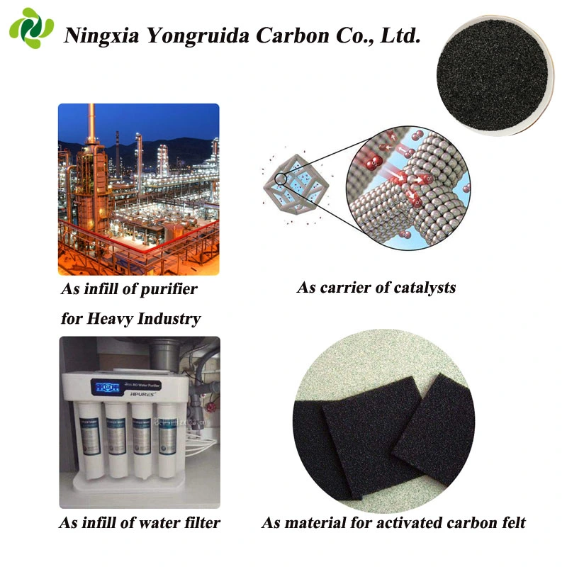 210 Molasses Value Black Coal Granular Activated Carbon Applied in The Field of Pharmaceutical Purification