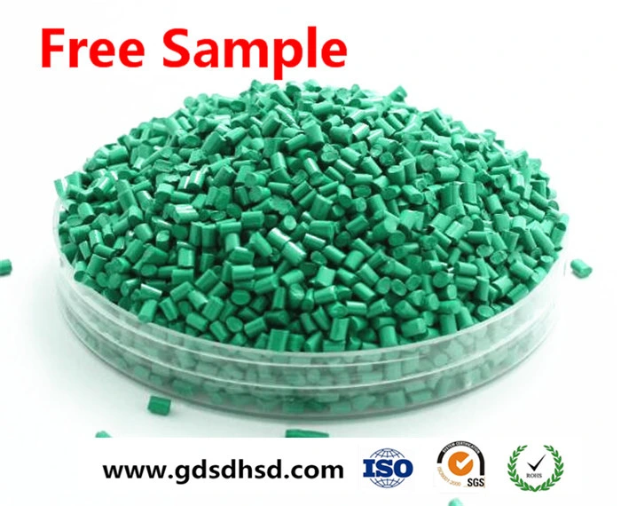 Green Color Masterbatch with Black Carbon Calcium Carbonate