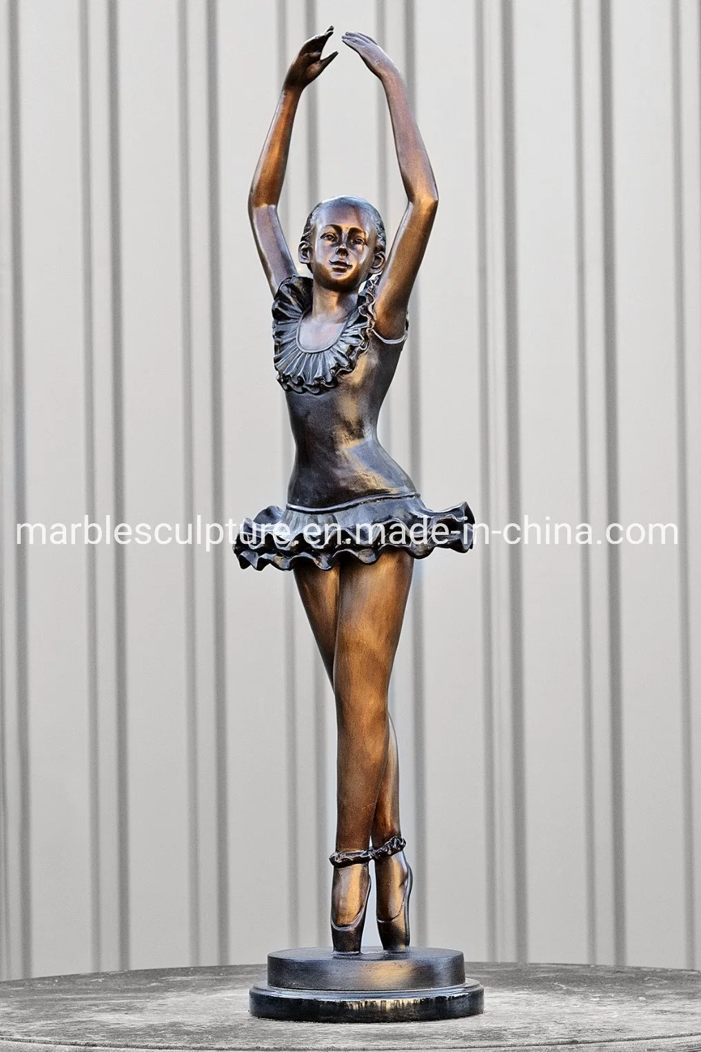 Bronze Sculpture With Beautiful Ballet Girl Statue (B011)