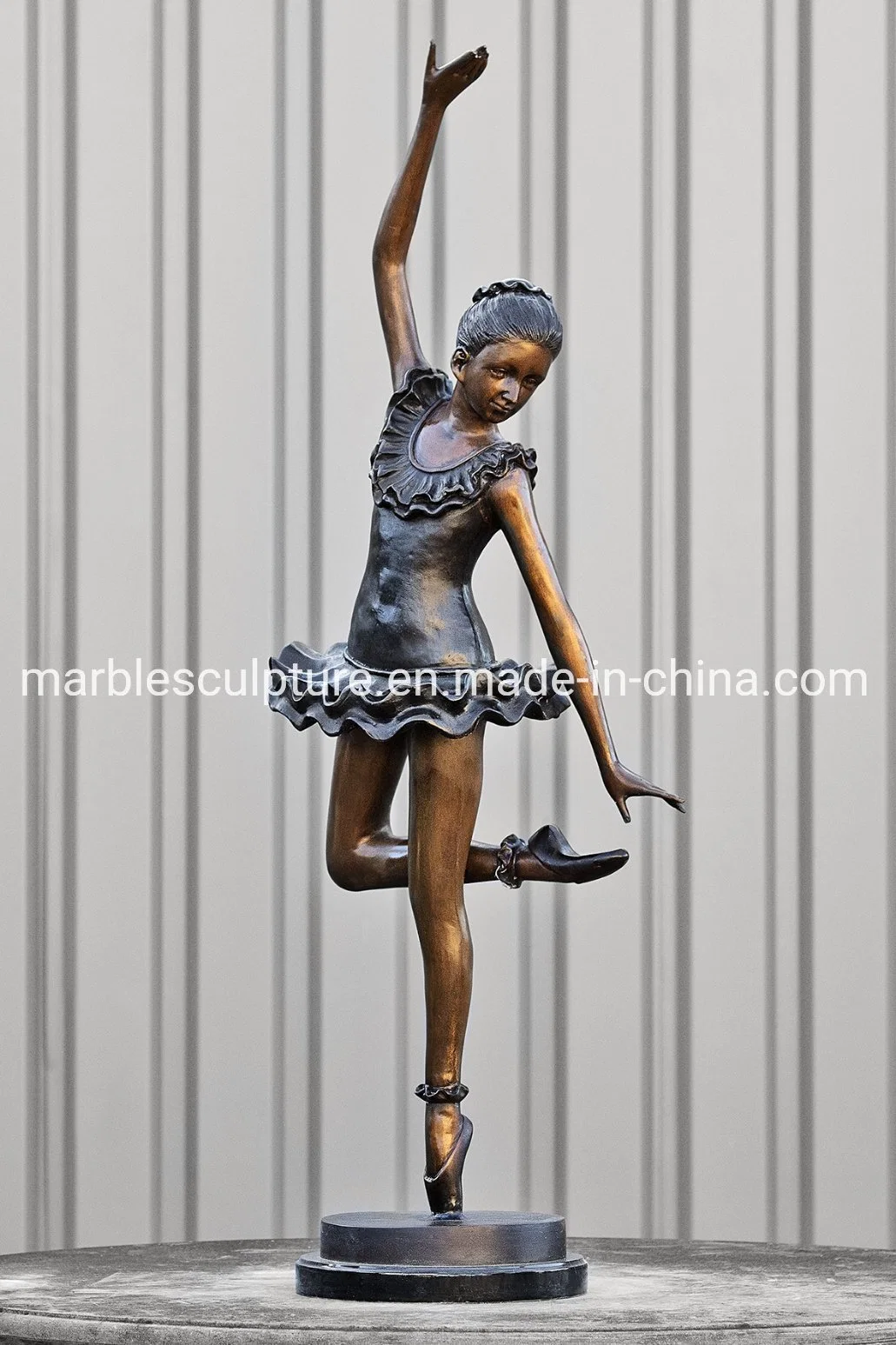 Bronze Sculpture With Beautiful Ballet Girl Statue (B011)