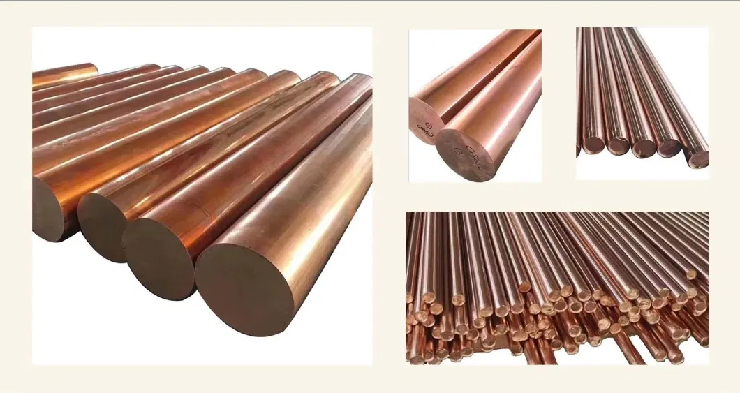 Factory Copper Rob/Bar C17200 Beryllium Bronze/Silico-Manganese Bronze Rob Mold Copper Alloy Bar