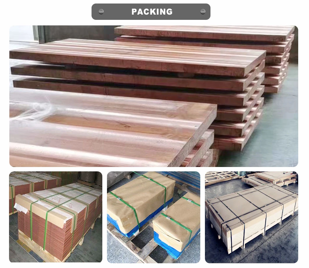 Hard Bronze Copper Sheet/Plate Under ASTM/JIS/GB/En Standard