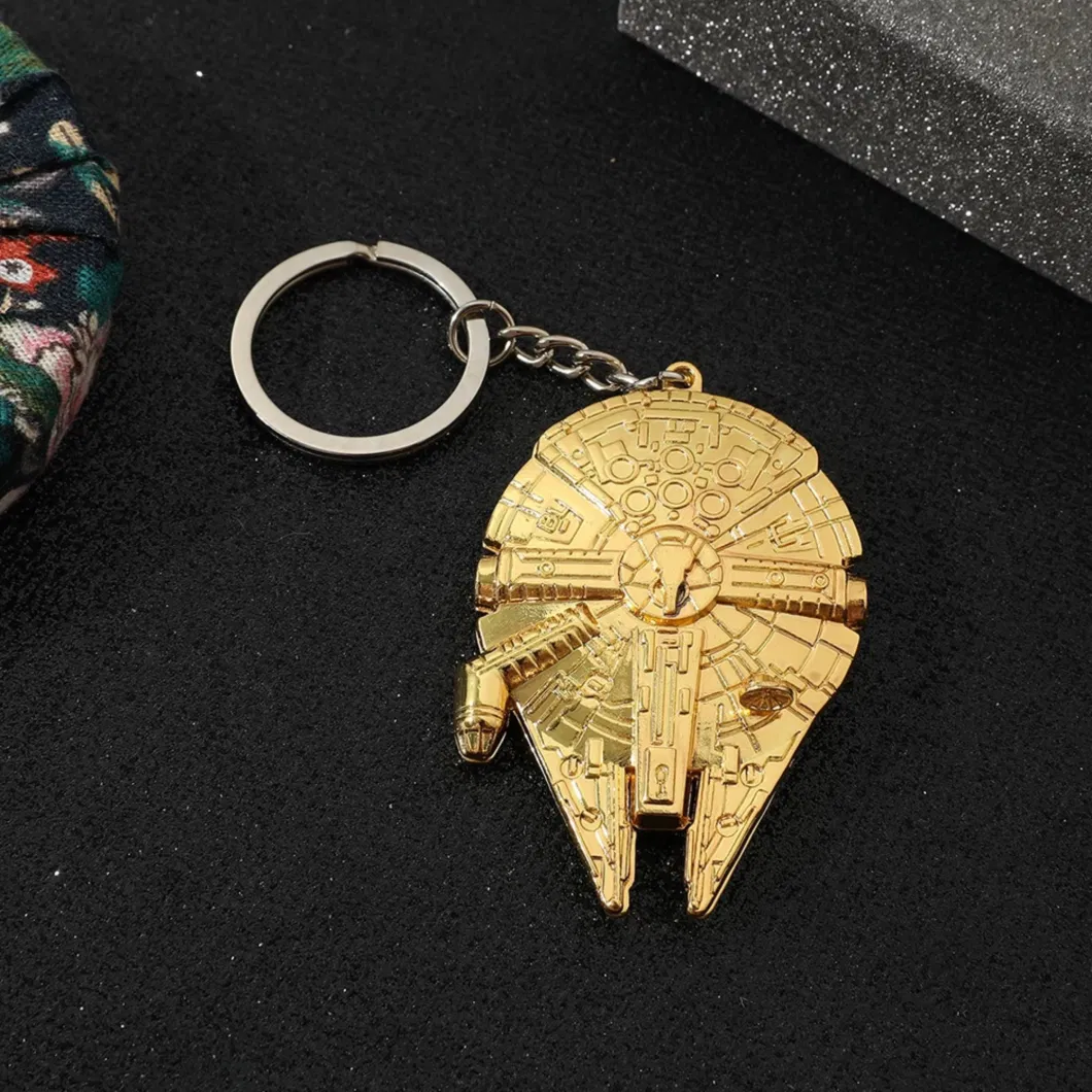 Metal Star War Popular Design Million Falcon Promotion Gift Custom Low Minimum China Factory Dierct Sale Keychain