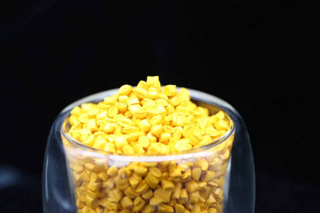Poly Pellets PP PE HDPE PVC Raw Material Color Golden Masterbatch