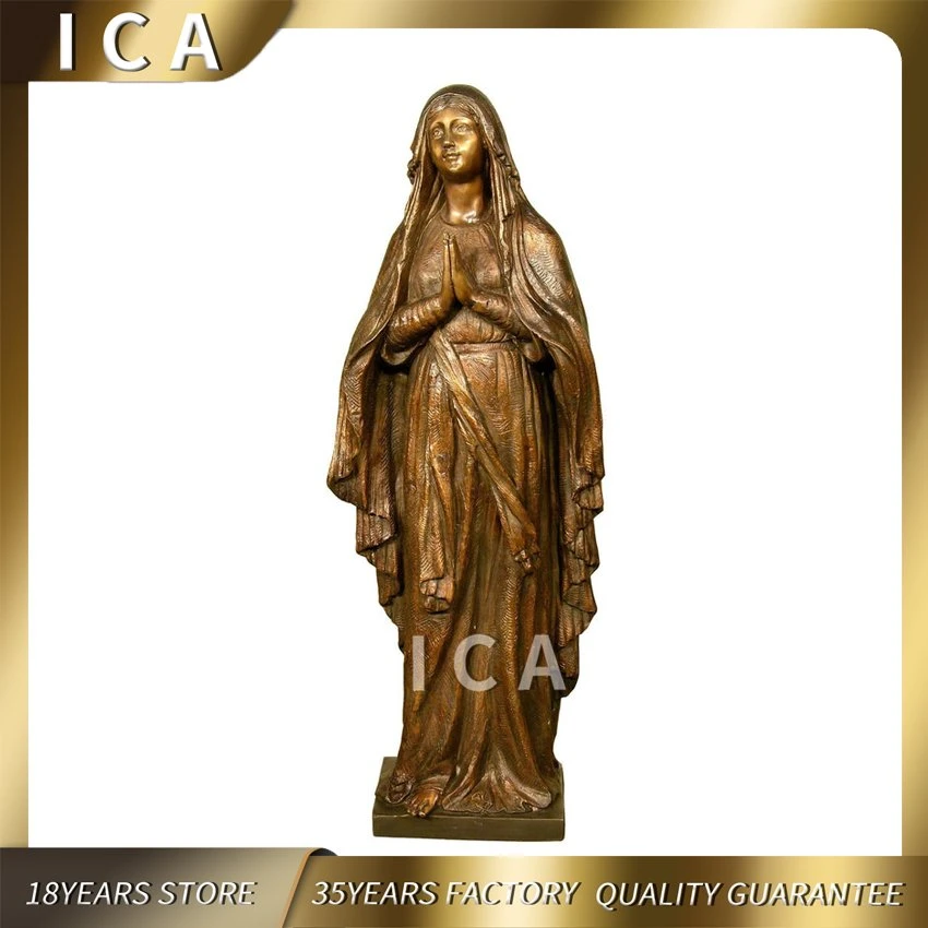 Outdoor Life Size Bronze Virgin Mary Statue Bronze Lady of Statue